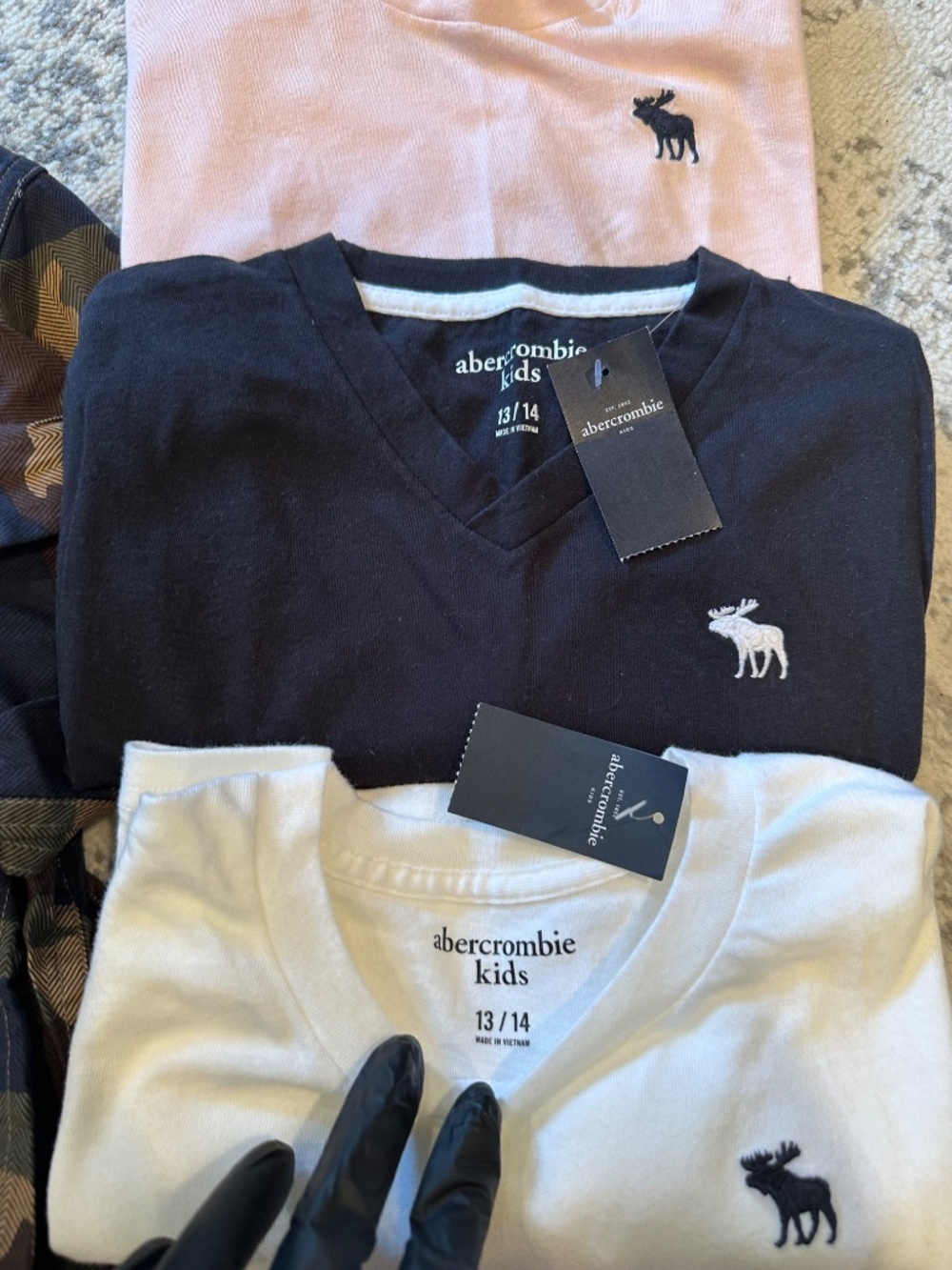 Boys 9PC Bundle 🔥 Abercrombie NWT Tees + New Camo Shirt + Graphic Tees (13/14) - Picture 11 of 15